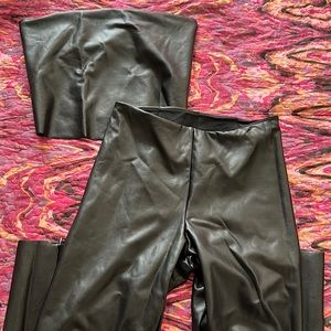 Skims Faux Leather Set